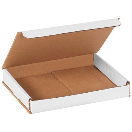 Bsc Preferred 8 x 6 x 1'' White Corrugated Mailers, 50PK BUY00028725